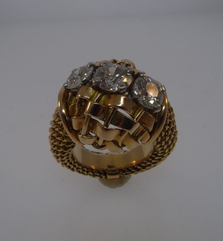 Women's Gold and diamond ring by Boucheron Paris