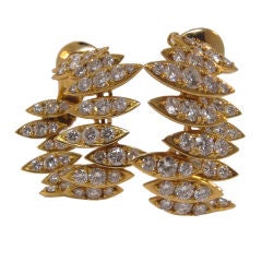 Cartier diamond hoop earrings