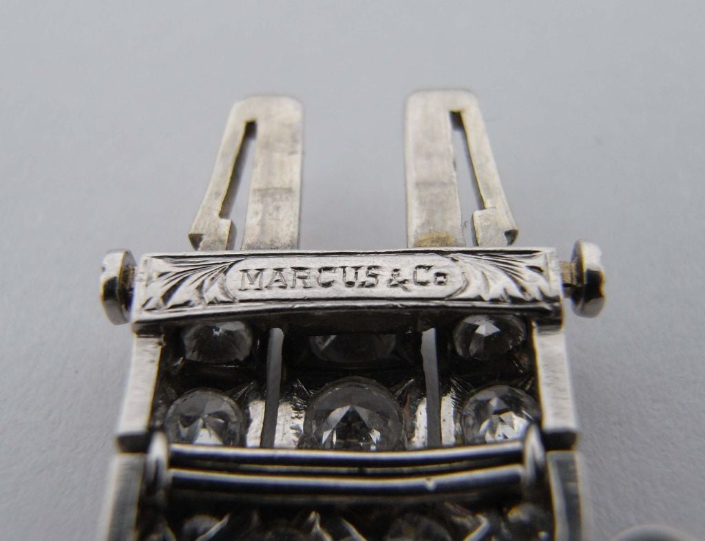 MARCUS & CO Art Deco Diamond Platinum Bracelet 3