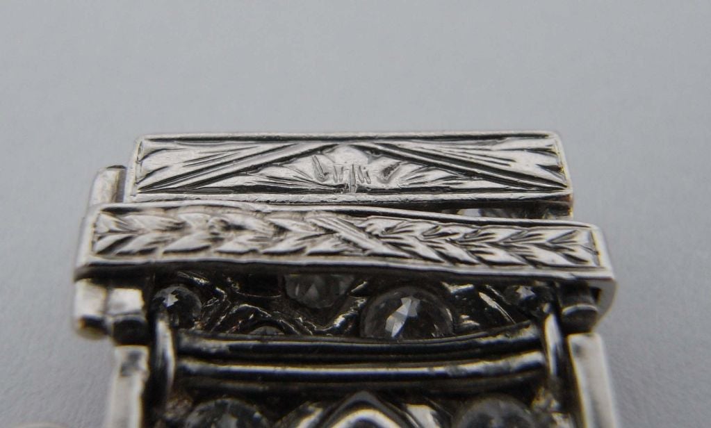 MARCUS & CO Art Deco Diamond Platinum Bracelet 4