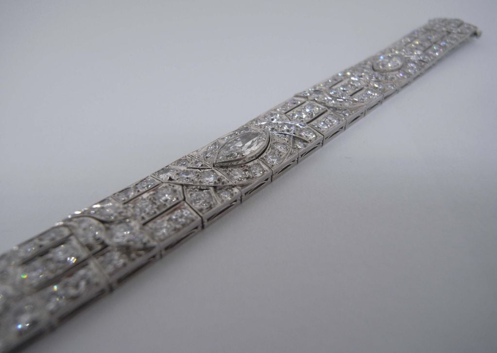 Women's MARCUS & CO Art Deco Diamond Platinum Bracelet