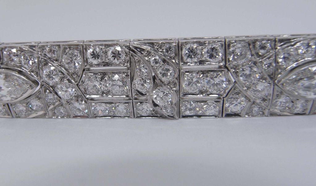 MARCUS & CO Art Deco Diamond Platinum Bracelet 2