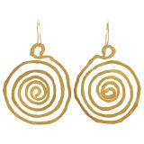 Gold Spiral Earrings