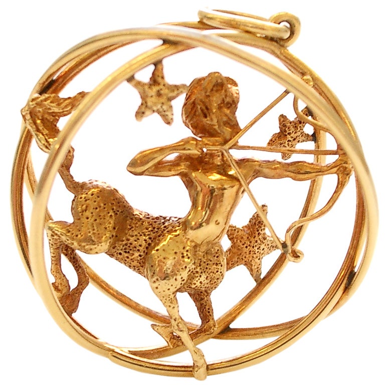 Goldener Sternzeichen-Anhänger von Ruser