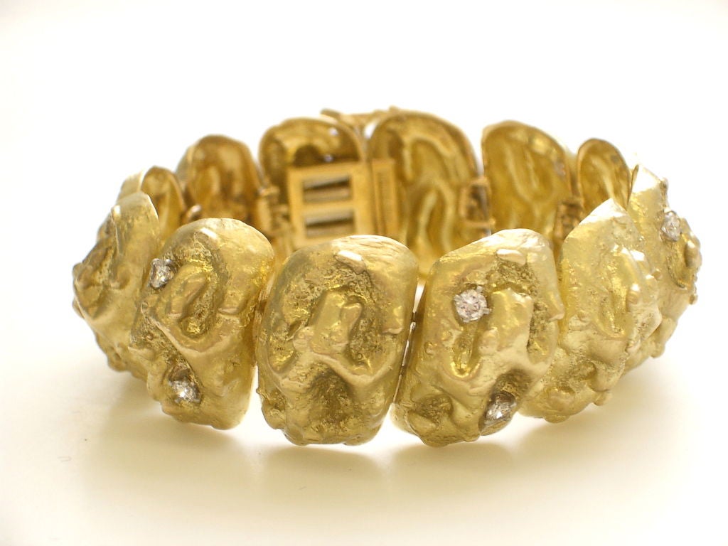 Women's Gold and Diamond Bracelet by David Webb