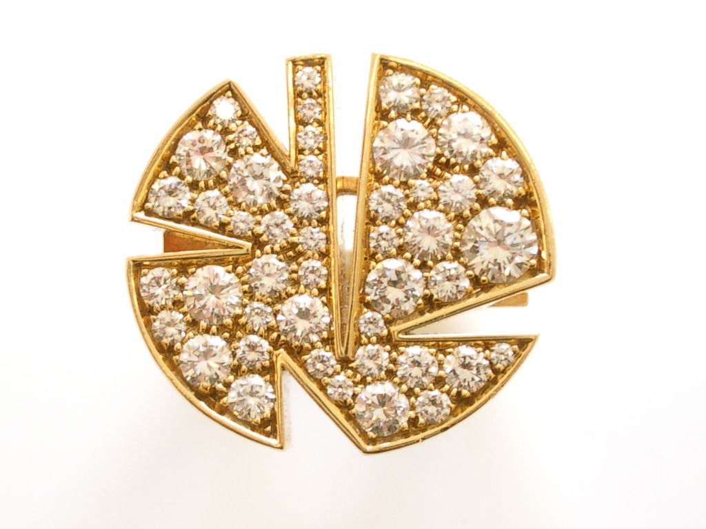 18k Gold and Diamond Ring by Trudel c.1970