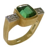 Andrew Grima Tourmaline Diamond Gold Ring
