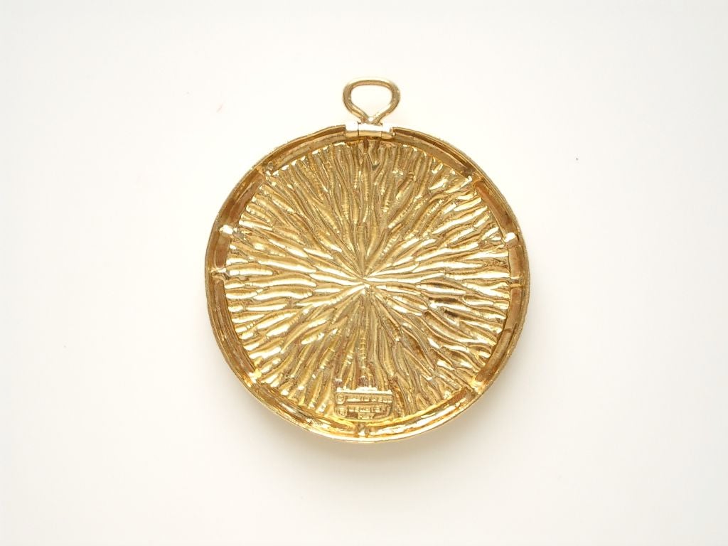 DAVID WEBB  1970's Gold Aries Pendant