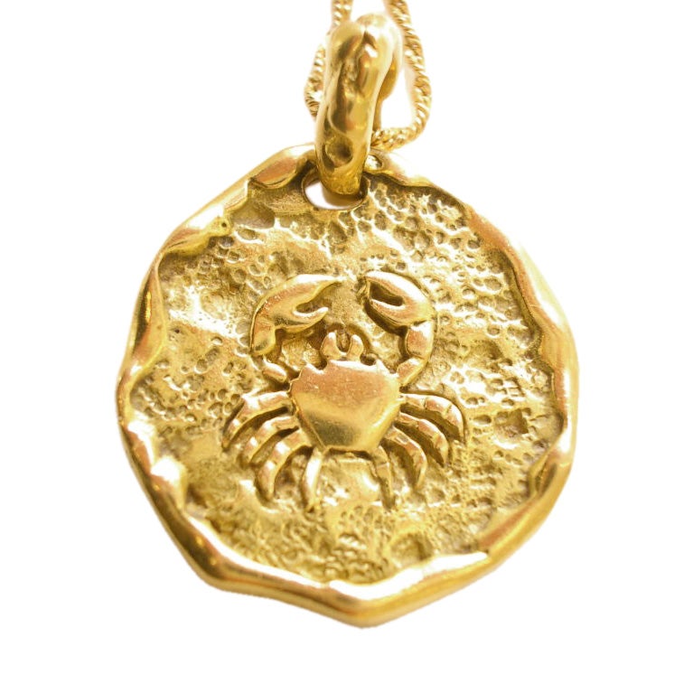 Gold Zodiac Pendant by Chaumet c1970