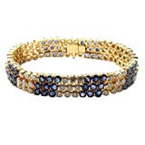 Vintage Oscar Heyman, Sapphire & Diamond Bracelet, 6 cts