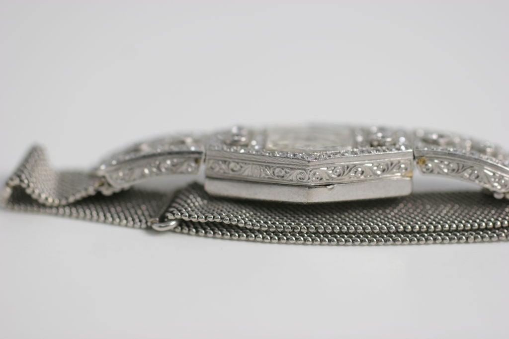 Art Deco, Diamond Watch, 2.50 cts, with Mesh Band 2