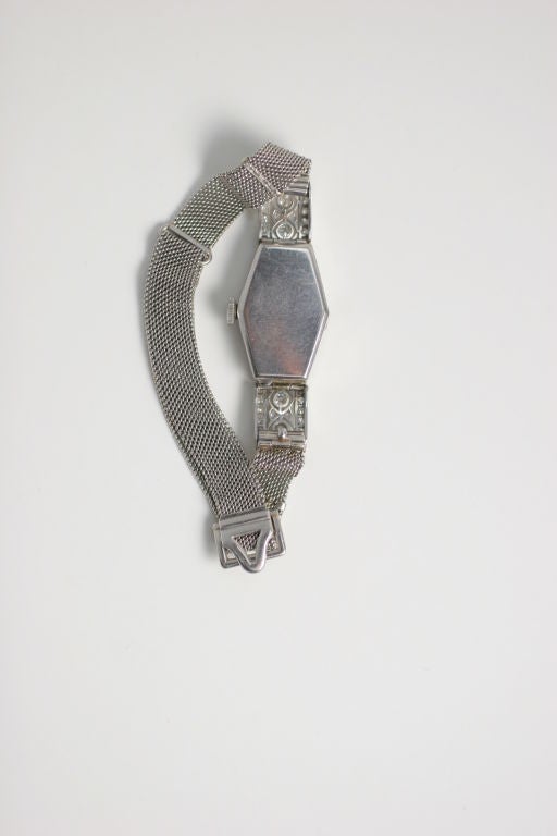 Art Deco, Diamond Watch, 2.50 cts, with Mesh Band 3