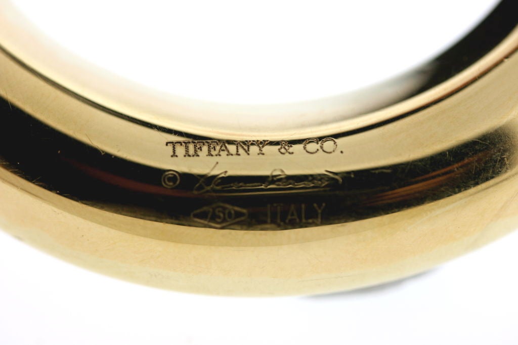 Elsa Peretti for Tiffany Stylish 18k Gold Buckle & Original Belt