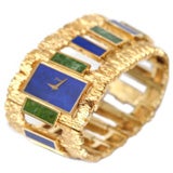 Piaget Lapis and Jade Bracelet Watch