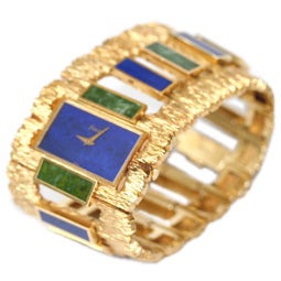 Piaget Lapis and Jade Bracelet Watch