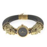Bueche Girod Gold and Wood Bracelet Watch
