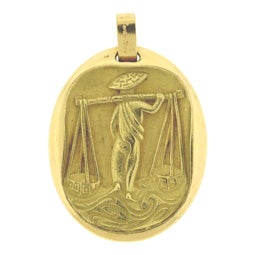 Cartier Paris Libra Zodiac Medallion