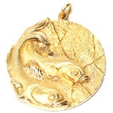 Tiffany Pisces Zodiac Medallion
