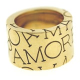 That's AMORE! Engraved Wide Band With AMORE Design