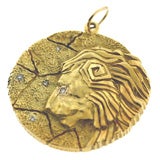 Tiffany Leo Zodiac Medallion