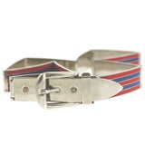 Gucci Enamel and Sterling Silver Belt