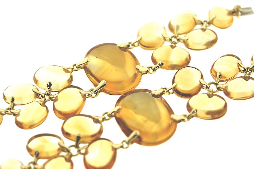 Fantastic Pair of Seaman Schepps Citrine Bracelets