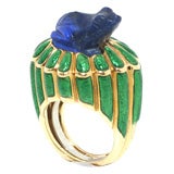 David Webb Enamel Collector's Ring!!