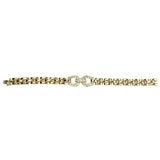 A diamond and gold bracelet by Cartier