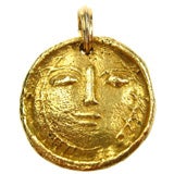 Gold pendant by Pablo Picasso