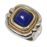 Retro Tiffany & Co. ring with lapis stone