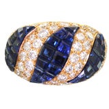 Van Cleef & Arpels Serti Mysterieux Sapphire and Diamond Ring