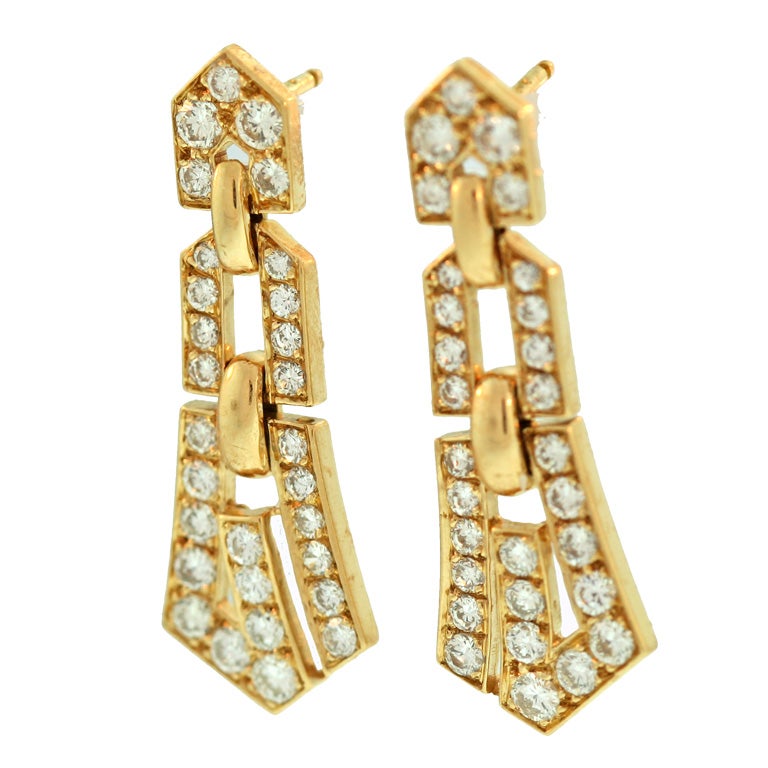 OJ Perrin Diamond Earrings