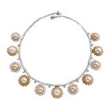 Boucheron South Sea Pearl, Diamond, and Sapphire Necklace