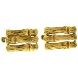 Tiffany Gold Bamboo Cufflinks