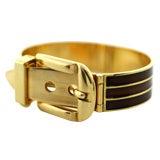 Gucci Bracelet 18K Yellow Gold & Enamel Shades of Brown