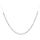 Platinum and Black Diamond Necklace