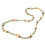 18KT Gold, Sapphire and Pearl Necklace