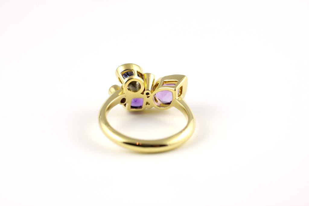Women's Small Violet Kaleidoscope Ring