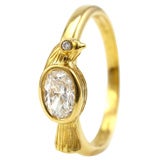 Diamant-Gold-Vogel-Ring