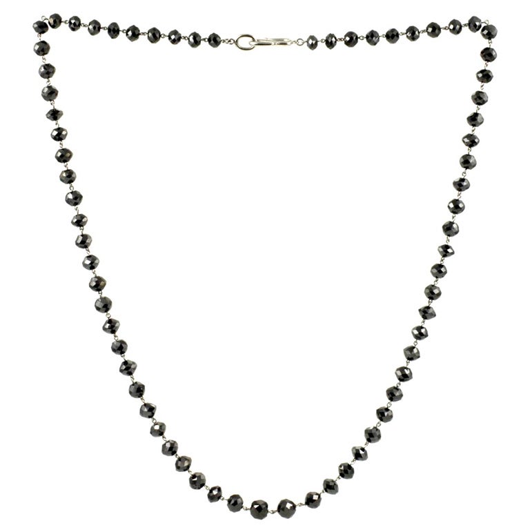 black diamond beads chain