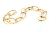 18kt Gold Bracelet with Snake Clasp