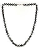 Black Diamond and Platinum Necklace