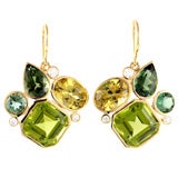 Green Kaleidoscope Earrings