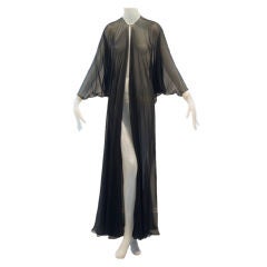 1970s Halston Chiffon Coat