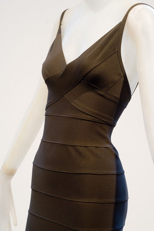 Women's Early 1990s Herve Leger Couture Bandage Dress For Sale