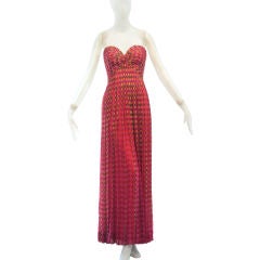 Vintage Never Say Never Beaded Bob Mackie Gown
