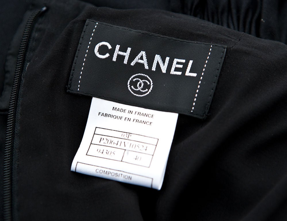 Women's Chanel Black Jersey  Halter Style Dress