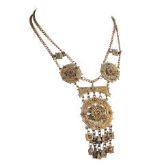 Vintage Fifties-Era Chanel Bronze-Tinted Necklace