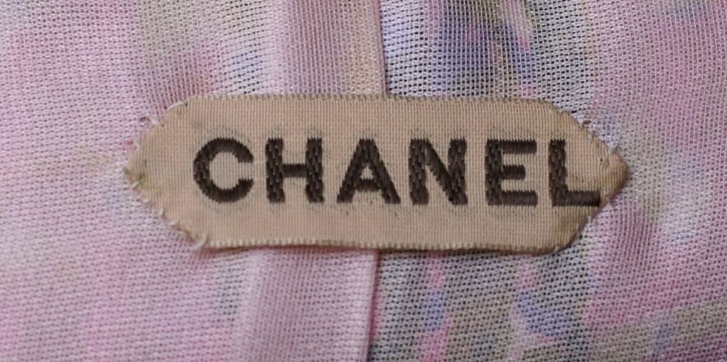 Chanel Haute Couture Silk Trompe l'oiel Tweed Suit For Sale 2