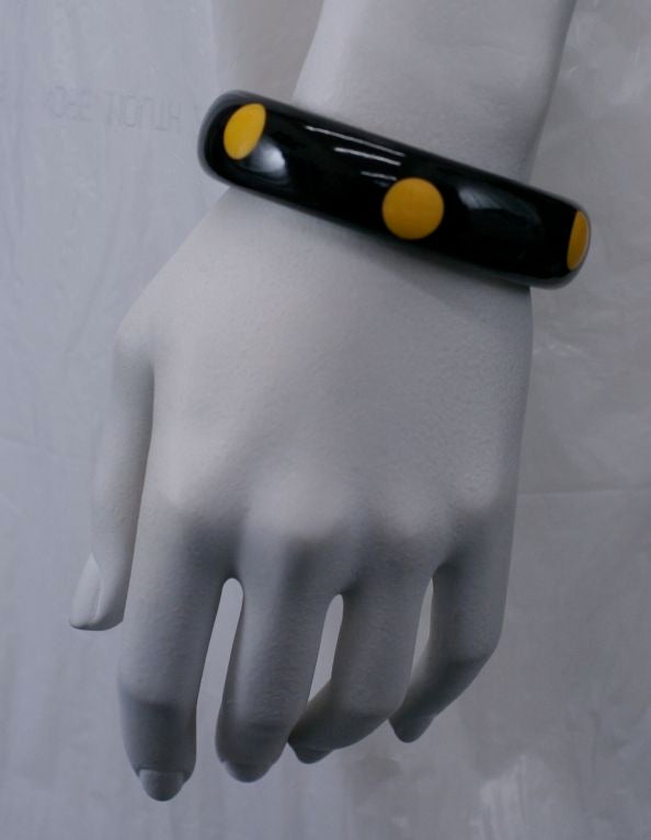 yellow bakelite bangle